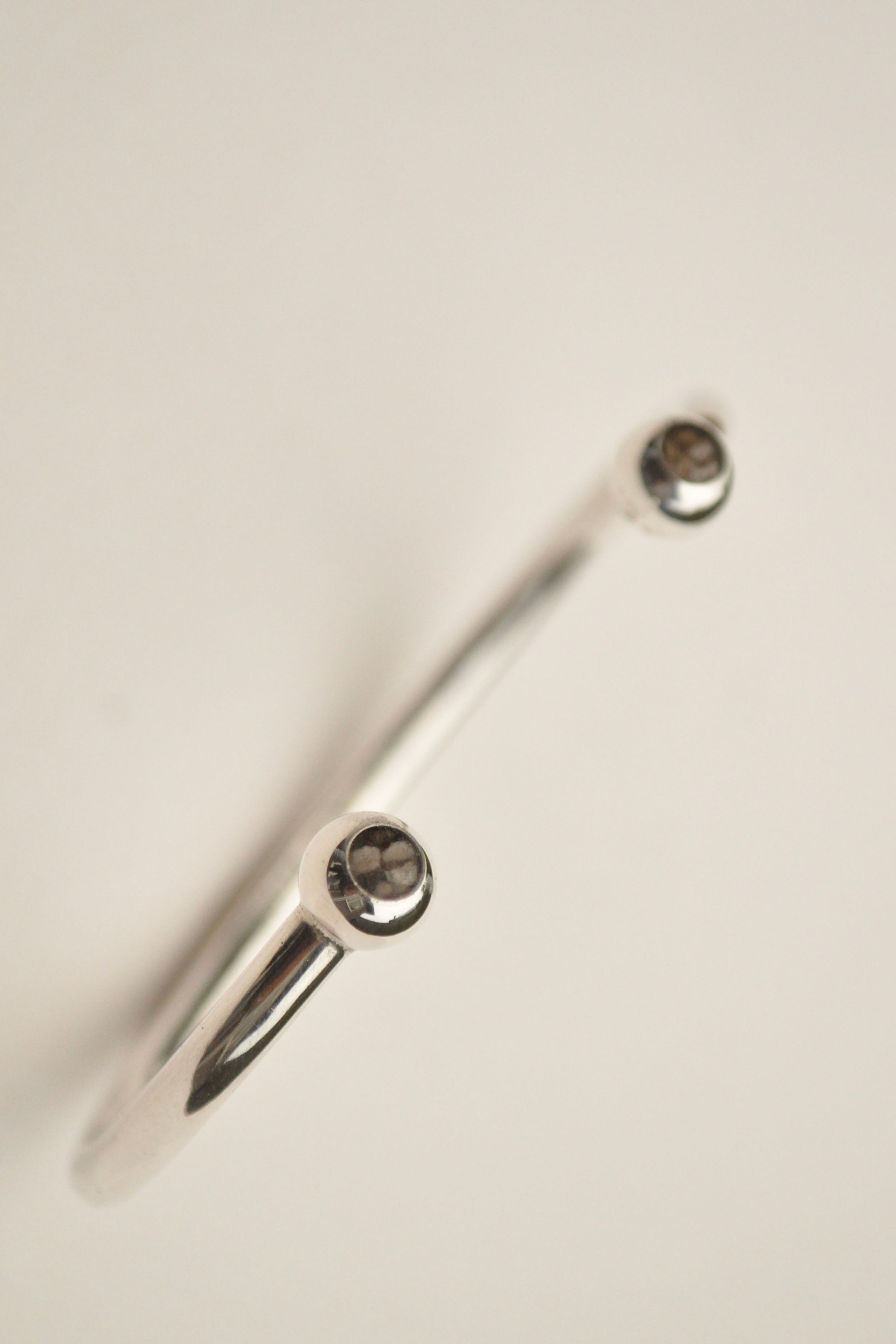 Silver Torque ashes bangle