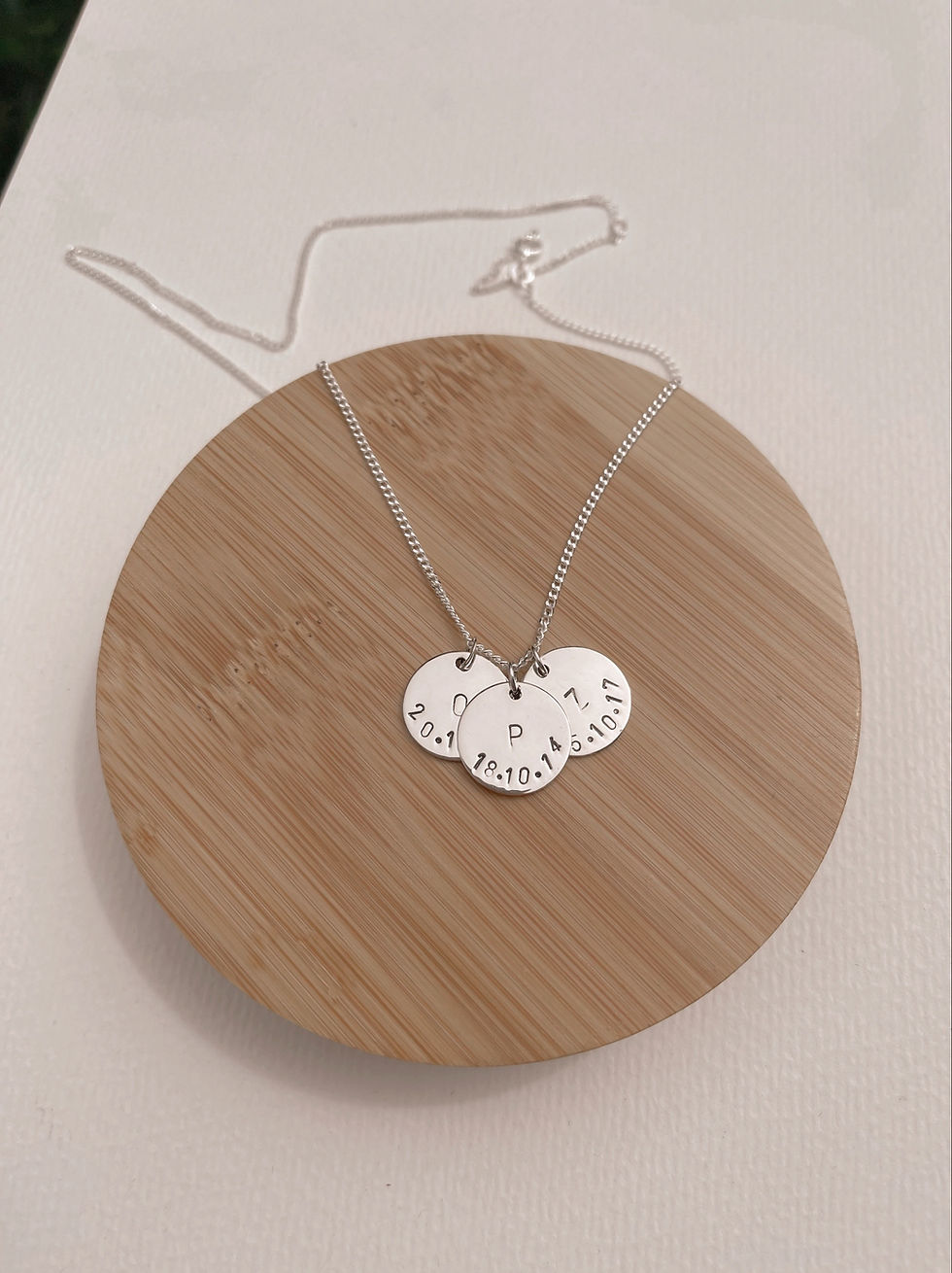 Thumbnail: Mum’s Personalised Necklace - 3 disc