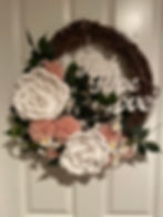 Thumbnail: Alternate view of our handcrafted wreath at Lula Boo's Crafting Company