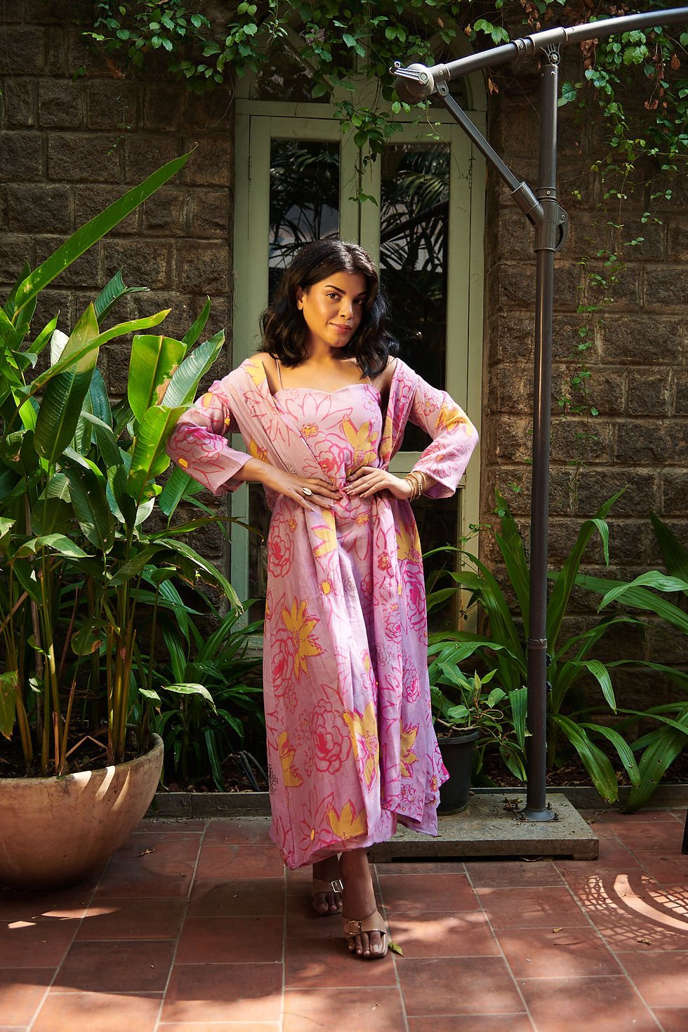 Thumbnail: Lavender Bloom Dress with jacket 