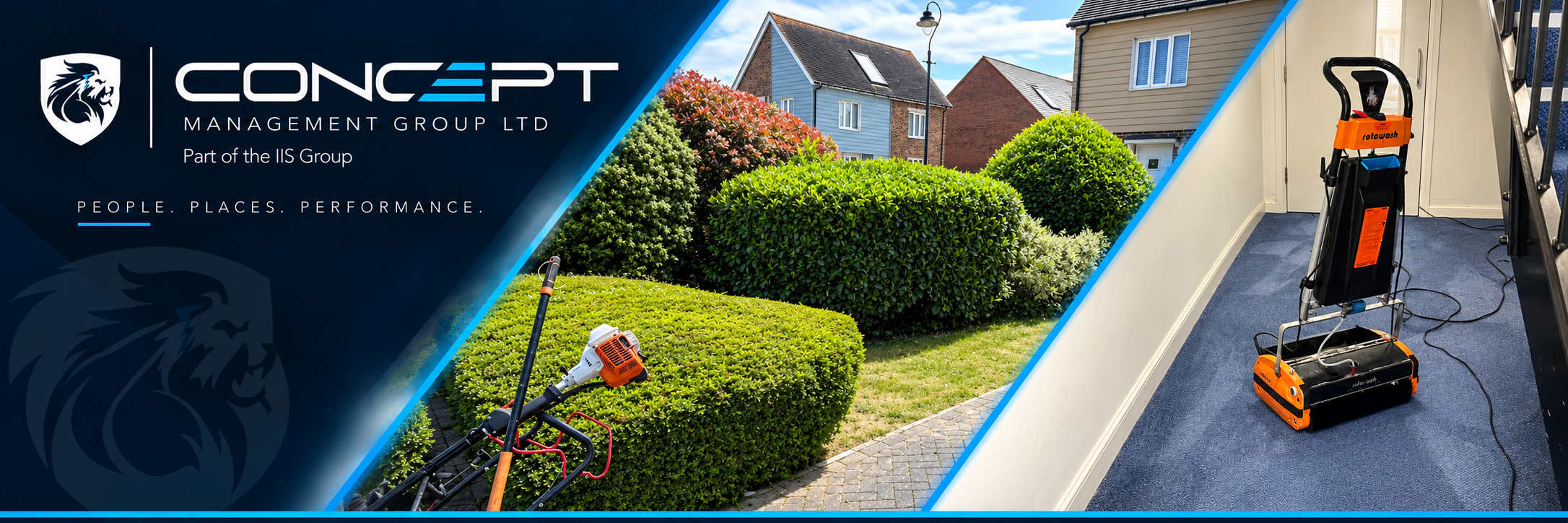 Concept Grounds & landscaping promotional banner