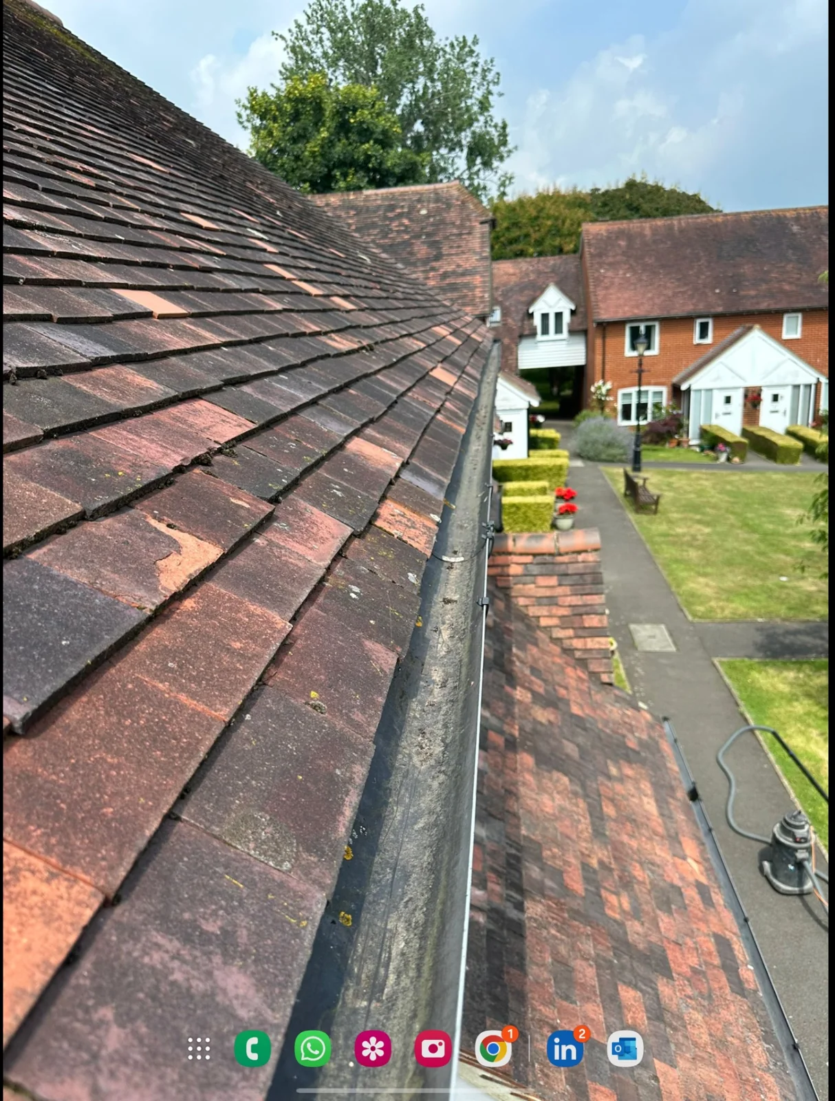 Roofline and gutter detail