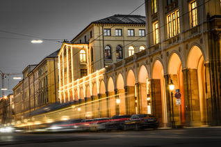 Maximilianstrasse Arkaden at Night