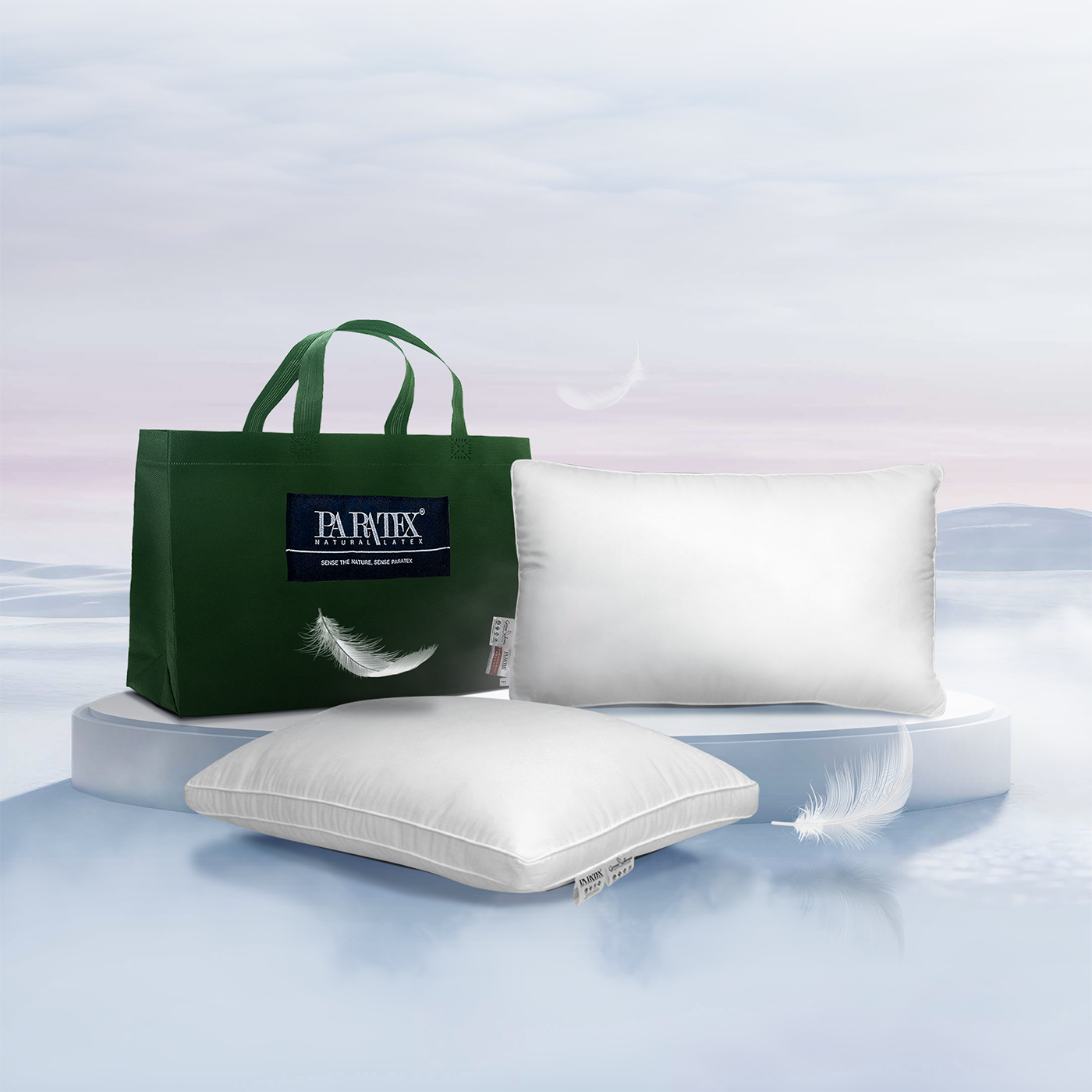 หมอนหนุนขนห่านเทียม Double PIllow