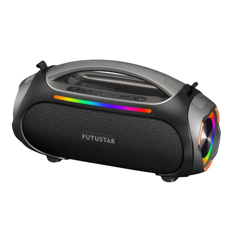 Camping Portable Waterproof 60W Wireless Bluetooth Extra Bass Colorful Light Aud
