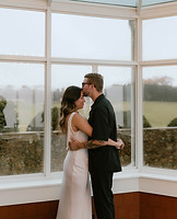 engagement, engagement photoshoot, engaged couple, open back dress, tattoos, indoor photography, couples, hot couples