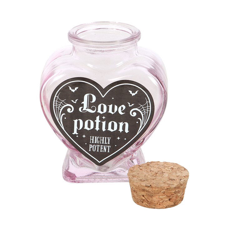 Thumbnail: Love Potion Glass Heart Bottle