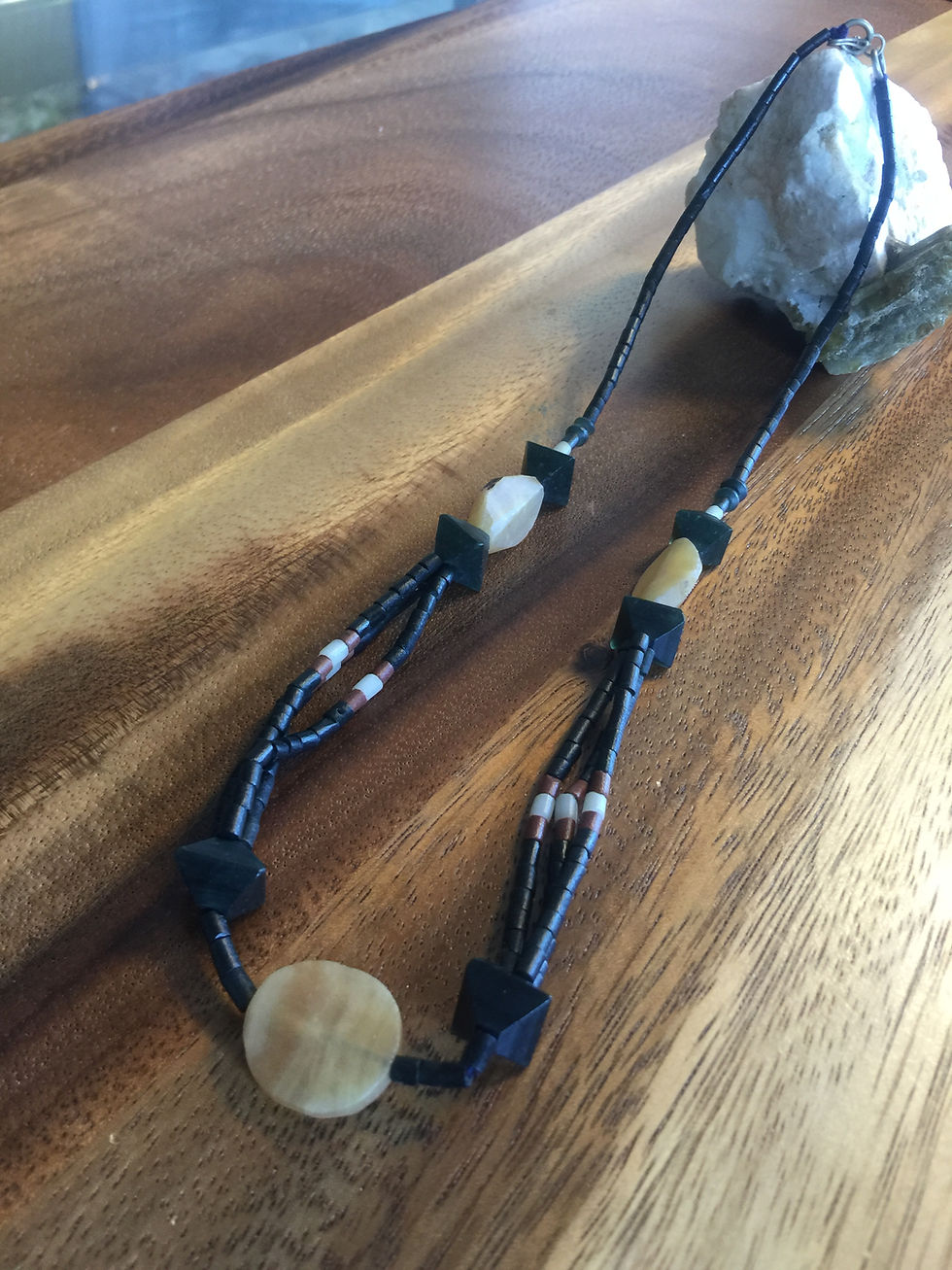 Thumbnail: A lot of 6 Gemstone Necklace, Afghan Tribal choker necklace, Vintage