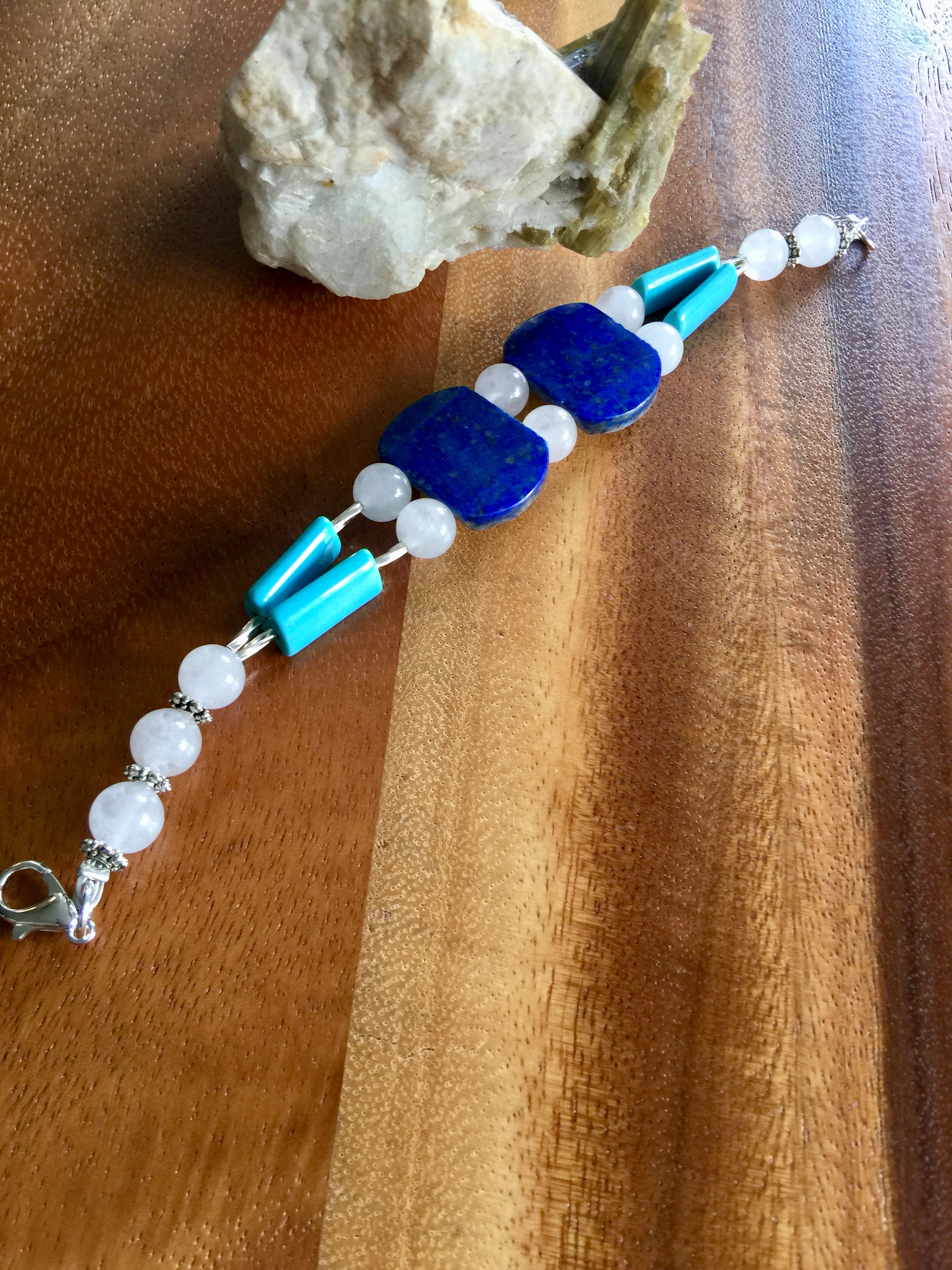 A Charming Lapis Lazuli Bracelet. Genuine Lapis