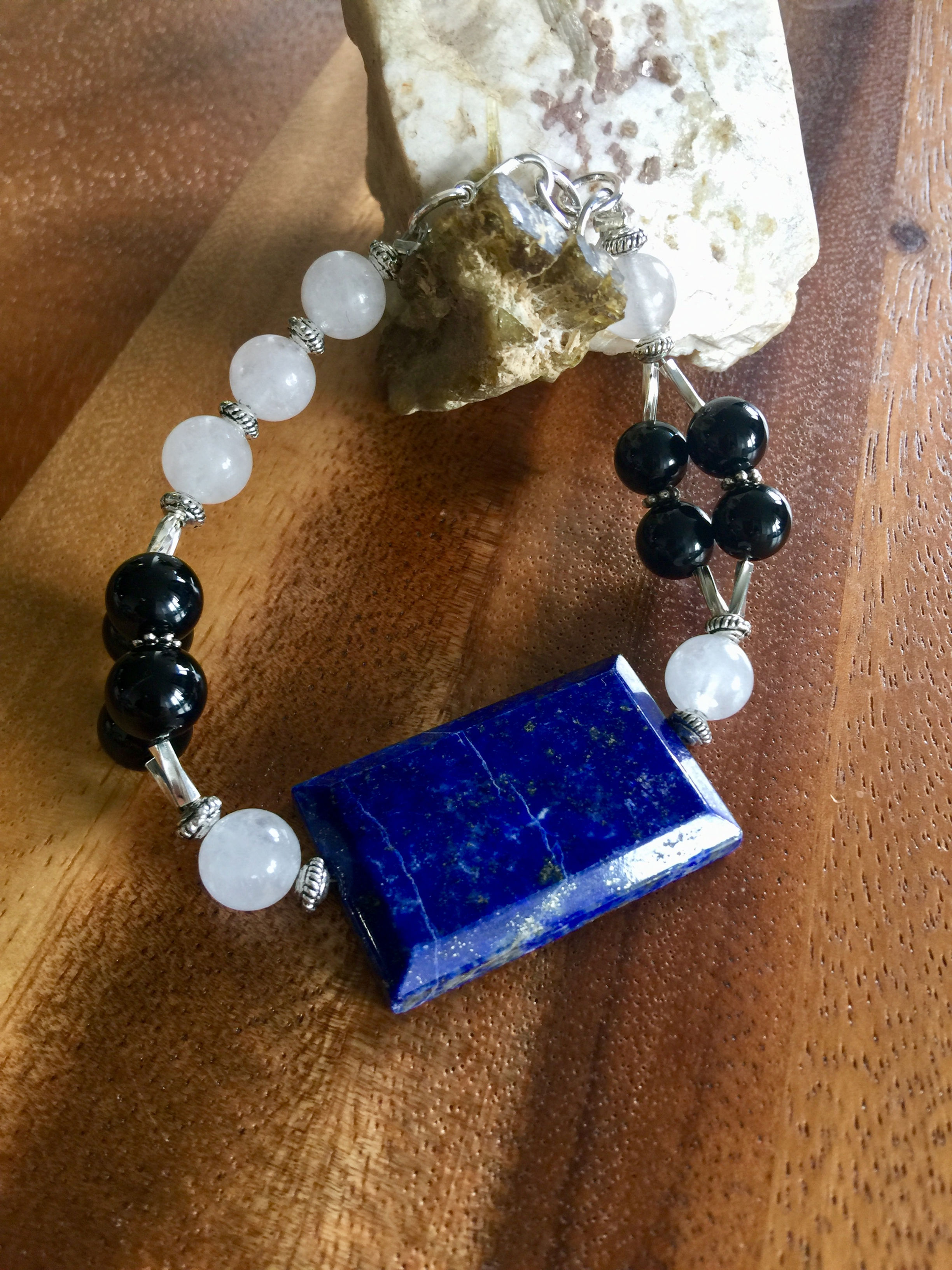 A Charming Lapis Lazuli Bracelet. Genuine Lapis