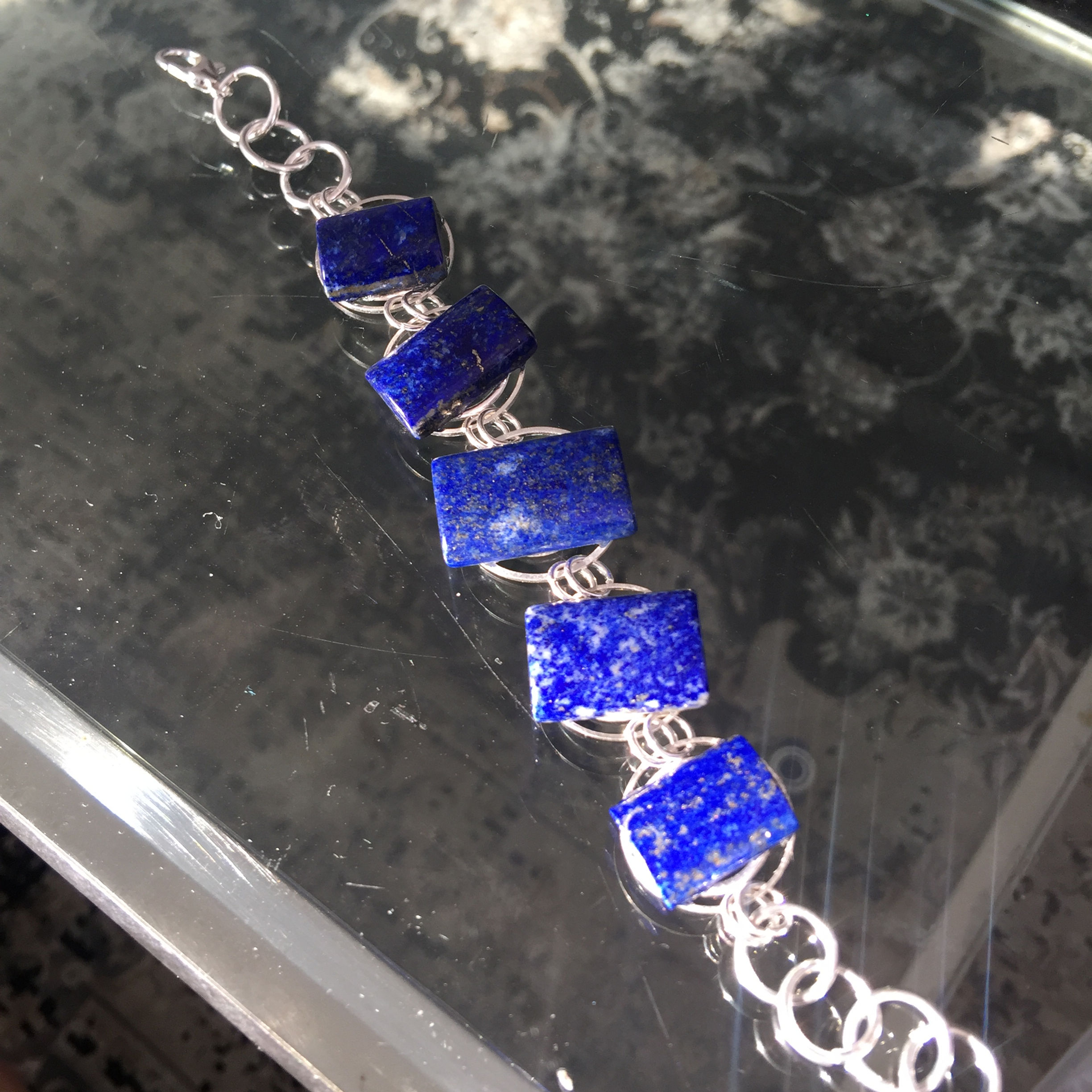 A Charming Lapis Lazuli Bracelet. Genuine Lapis