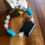 Thumbnail: Beautiful Black Stone, Turquoise and white onyx Bracelet. Genuine Lapis