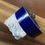 Thumbnail: Lapis Lazuli Bangle, Natural Lapis, Sterling Silver
