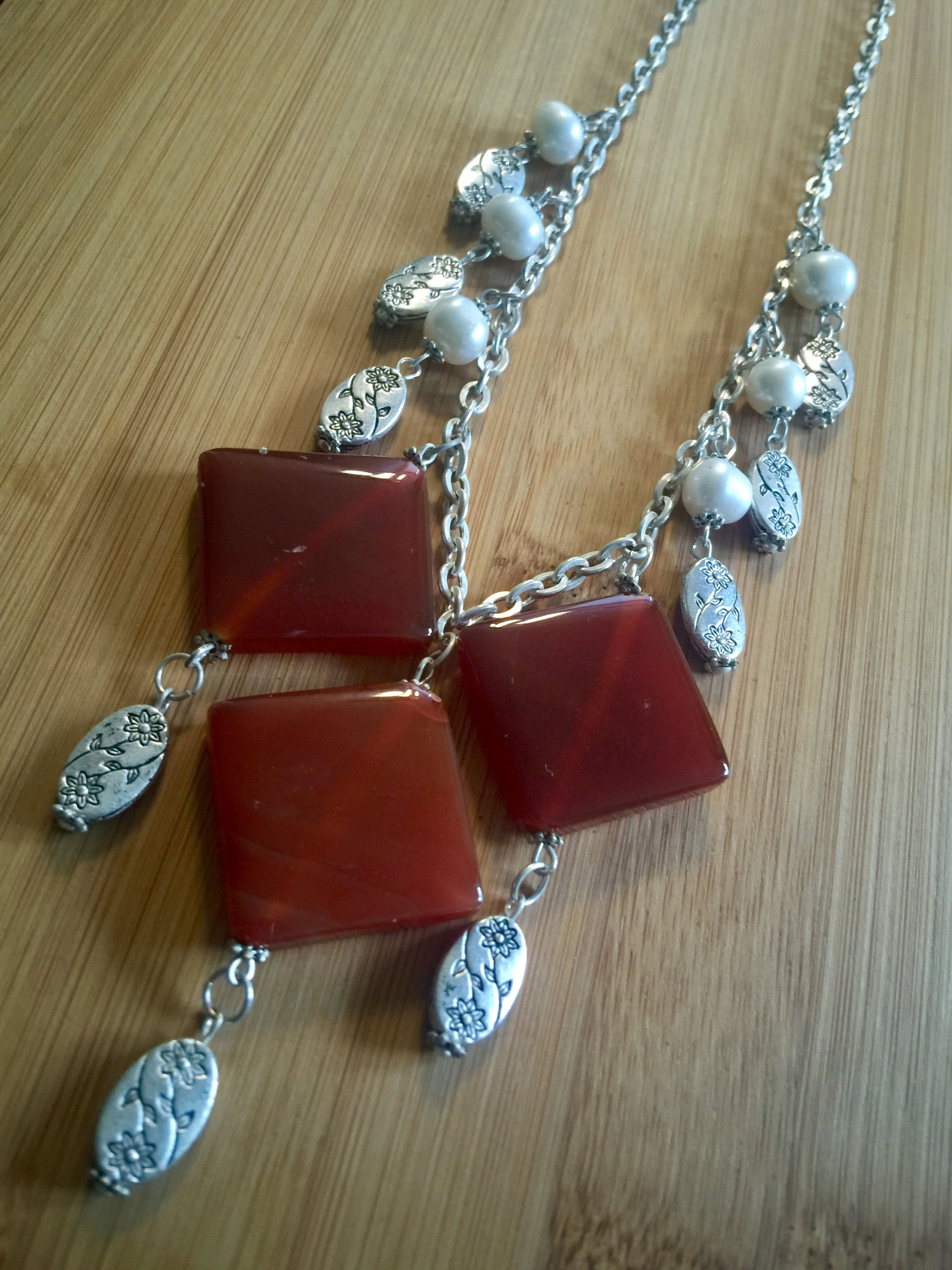 Unique and Elegant - Carnelian Agate Necklace