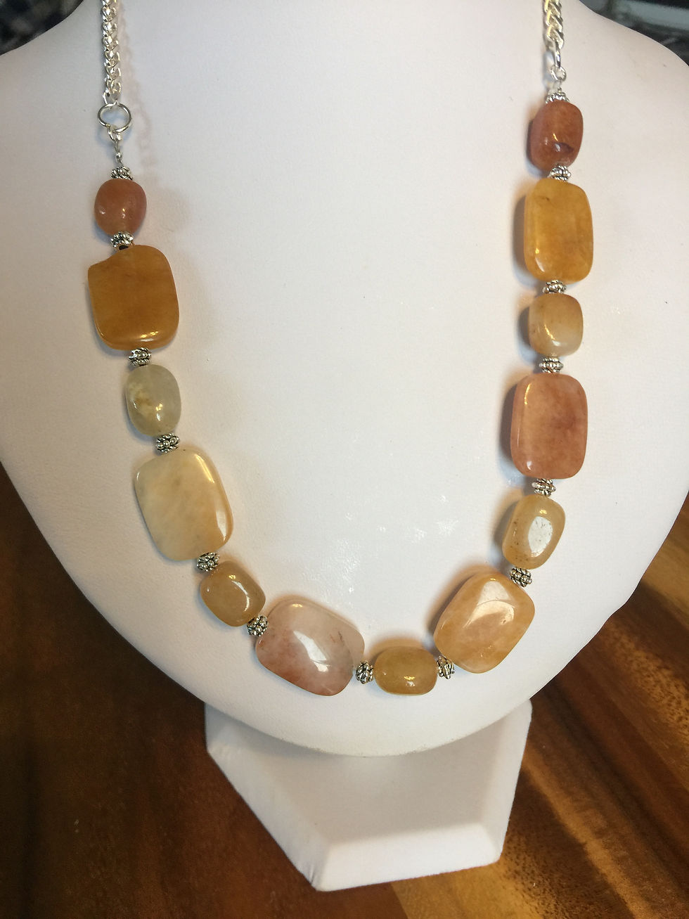 Thumbnail: A lot of 6 Yellow Jade Necklace