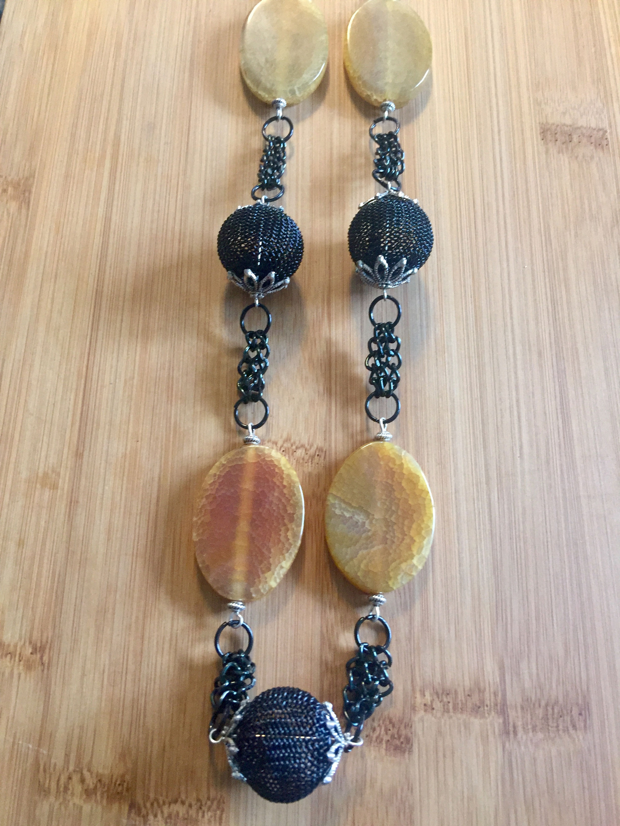 Beautiful Snakeskin Agate Necklace