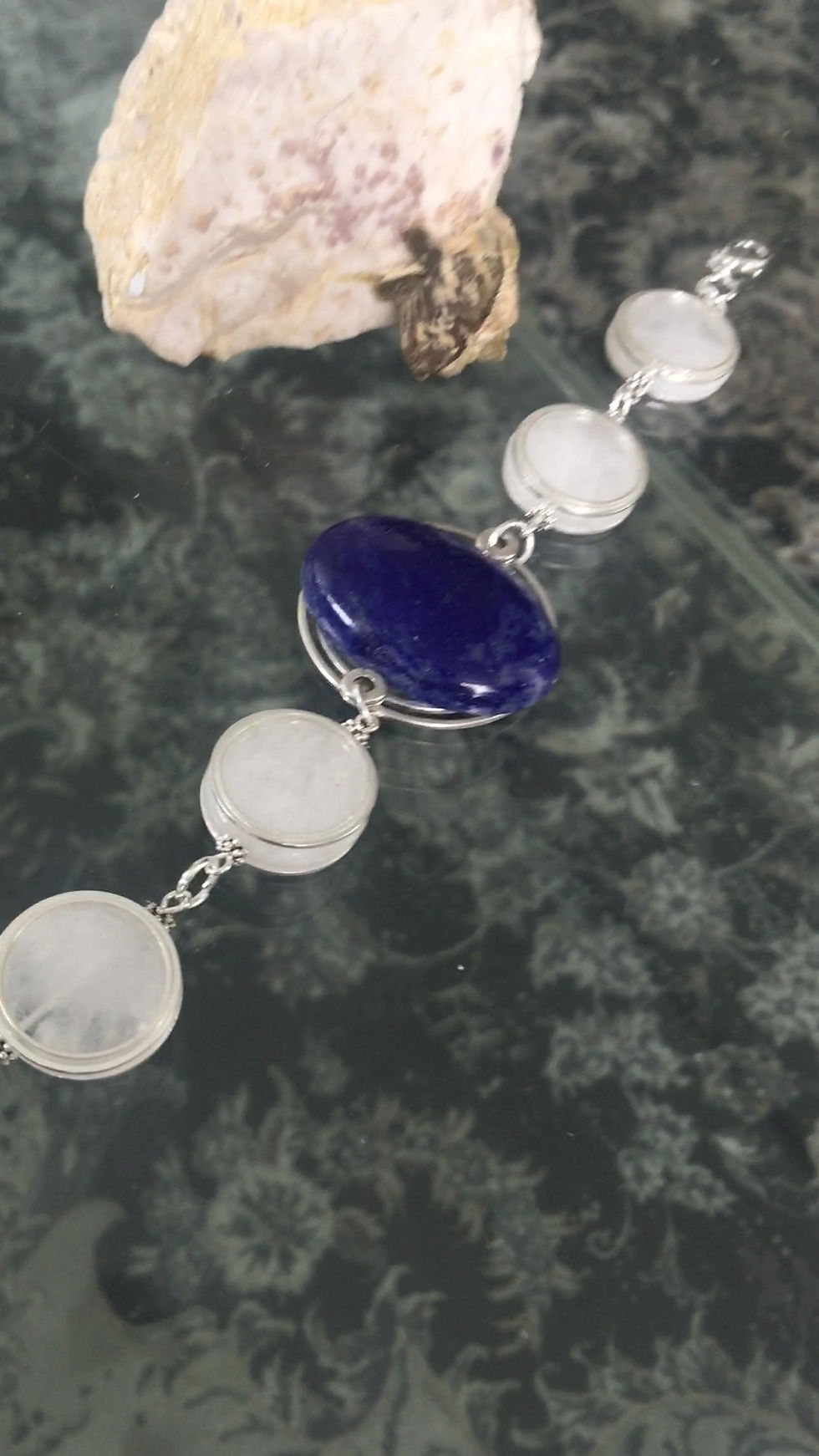 Thumbnail: Genuine and High Quality Lapis Bracelet, Adjustable Size
