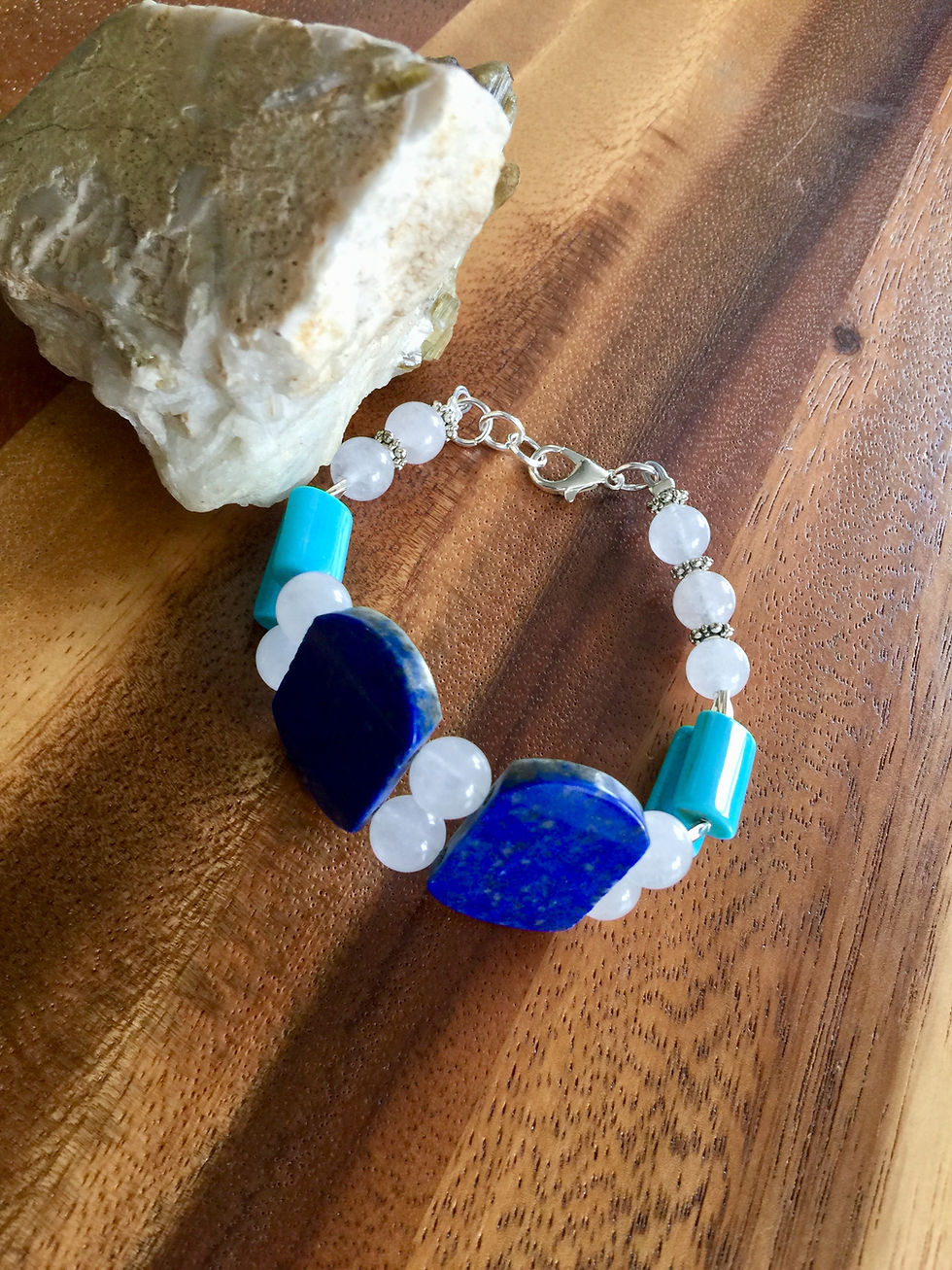 Thumbnail: A Charming Lapis Lazuli Bracelet. Genuine Lapis