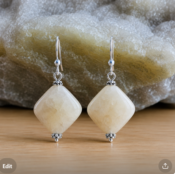 Gemstone fashion Drop earring.