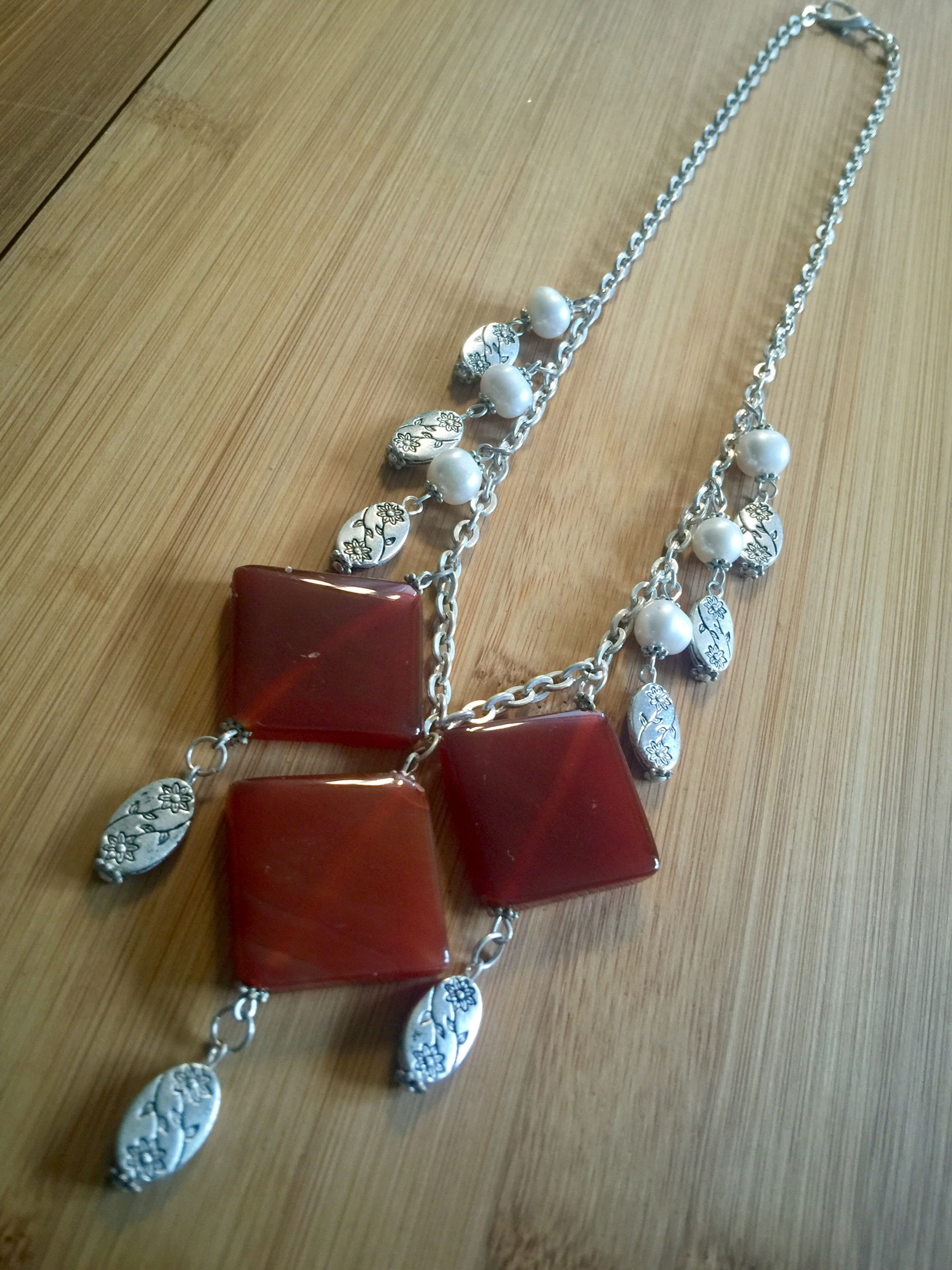 Unique and Elegant - Carnelian Agate Necklace