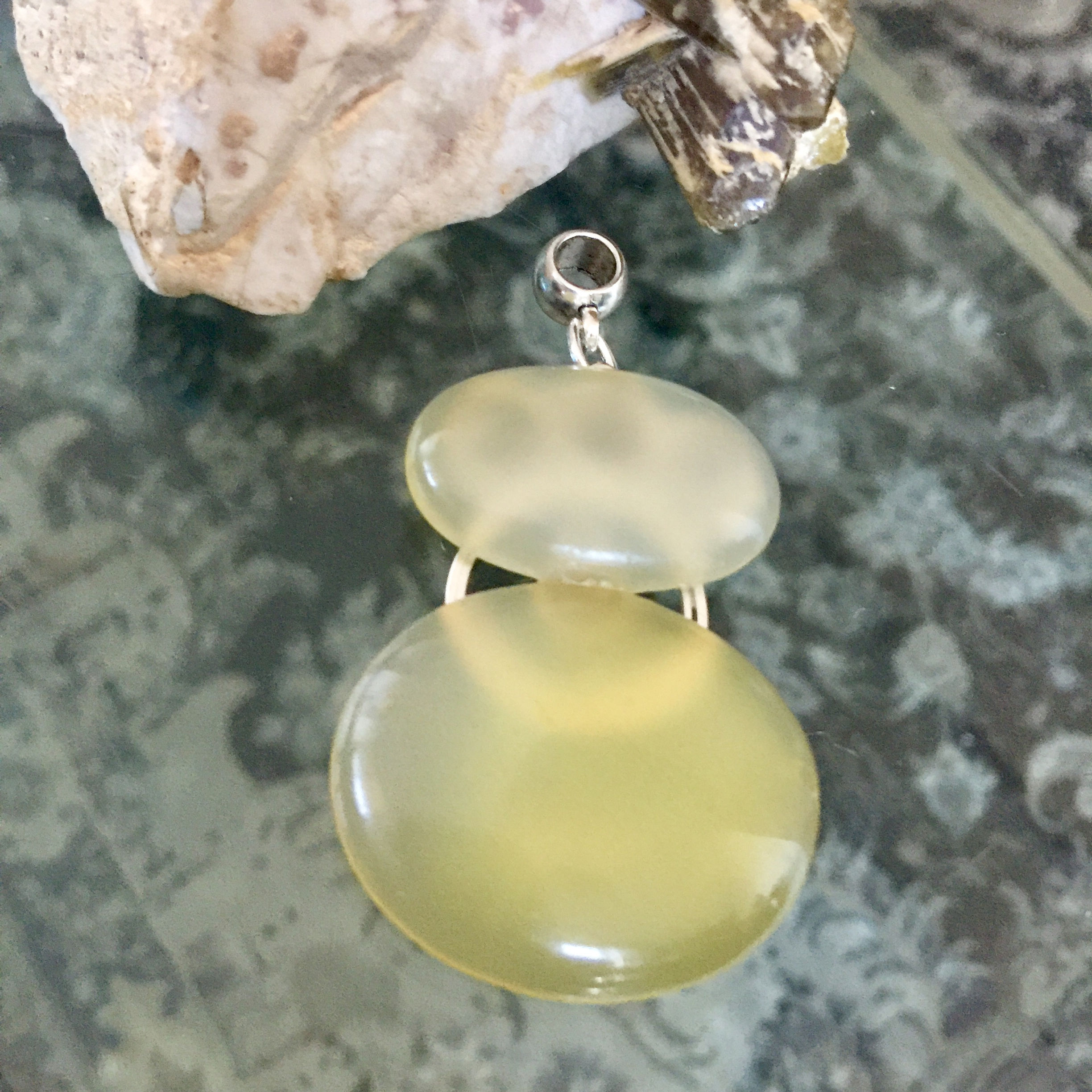Natural Yellow Agate Pendant