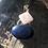 Thumbnail: Guarantee High Quality Lapis and Mother of Pearl Pendant.