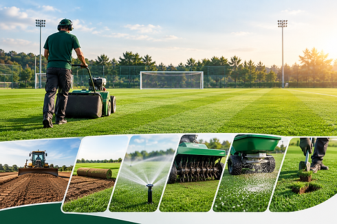 Professional Soccer Field Maintenance at Sunrise.png