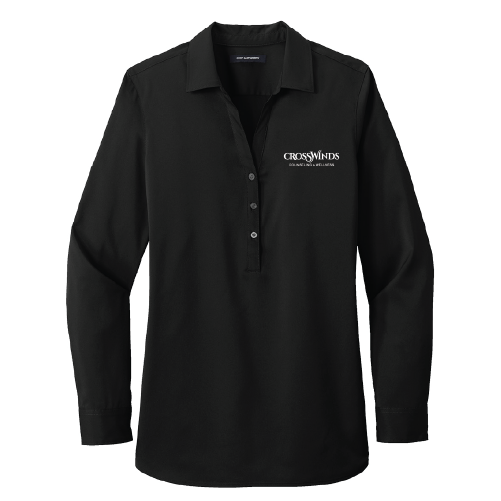 Ladies stretch tunic - black.