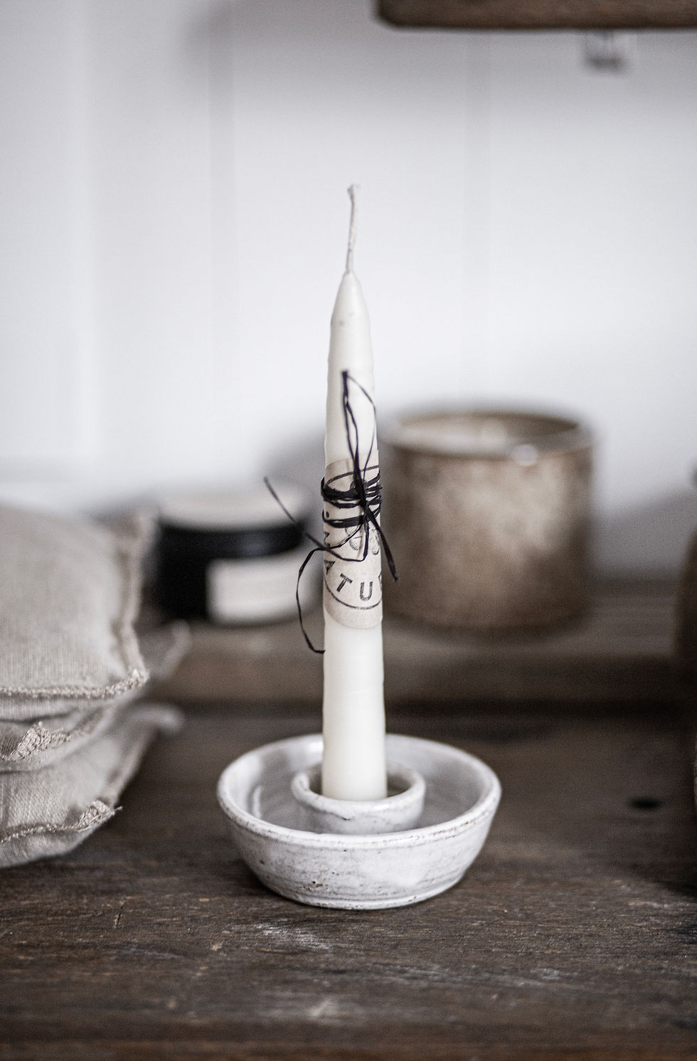 Natural Taper Candle (2 pcs.)