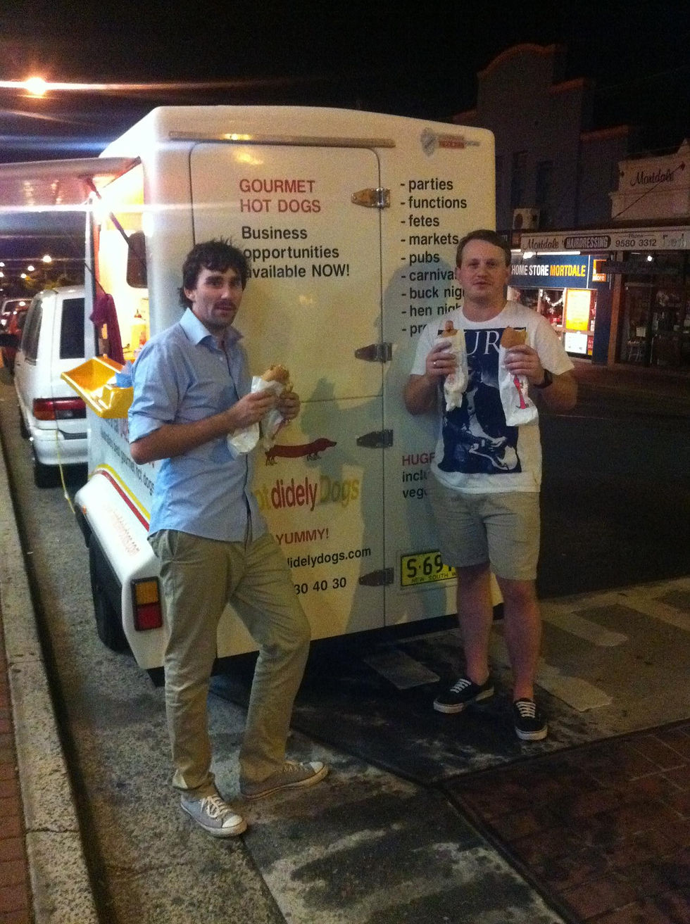 The original Didely One, serving customers outside the Mortdale Hotel in Sydney