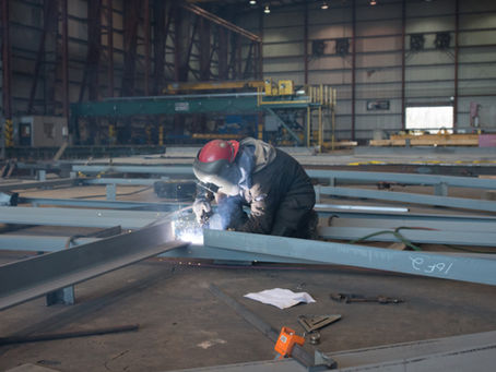 welder in shipyard
