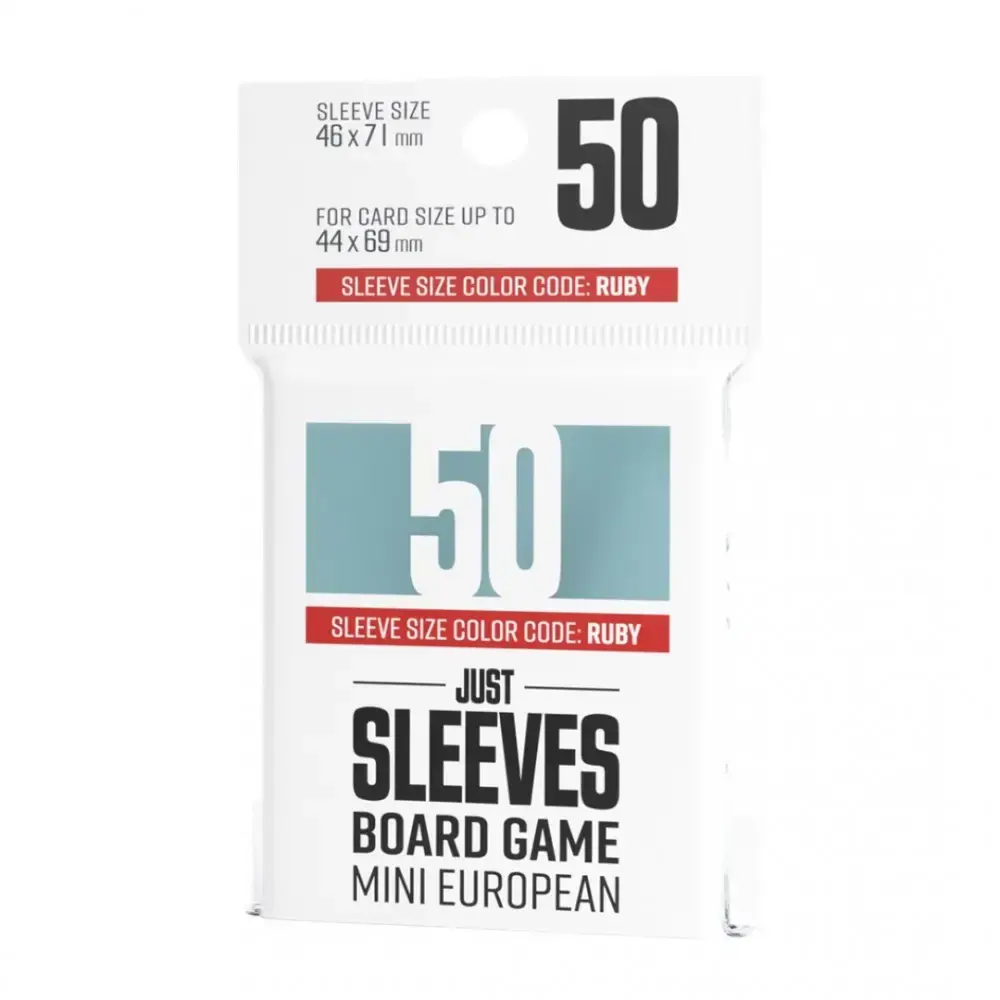 Juego de Mesa Accesorios - Fundas Just Sleeves Mini European (50) ch
