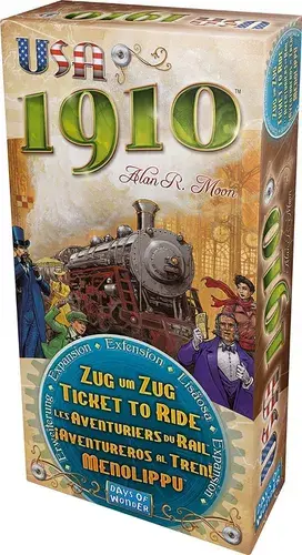 Juego de Mesa - ¡Aventureros al tren! usa 1910