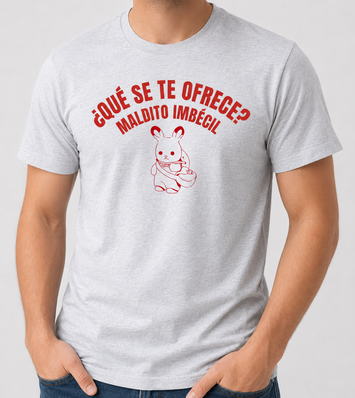 Camiseta ¿Qué Se Te Ofrece Maldito Imbécil? – Camiseta Meme Unisex de Humor