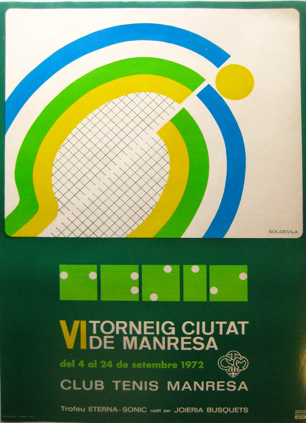Cartell VI Torneig de Tenis Ciutat de Manresa
