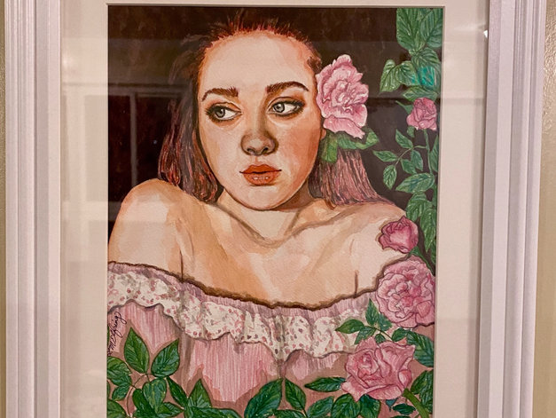 Artist: Lauren M. Elfring
Watercolor
I love working in watercolor and have been painting in this medium for about 10 years. I also embroider for my own enjoyment, and have yet to exhibit that work. I am an elementary art teacher and I'm working on my Masters in Arts Integration through Towson University.