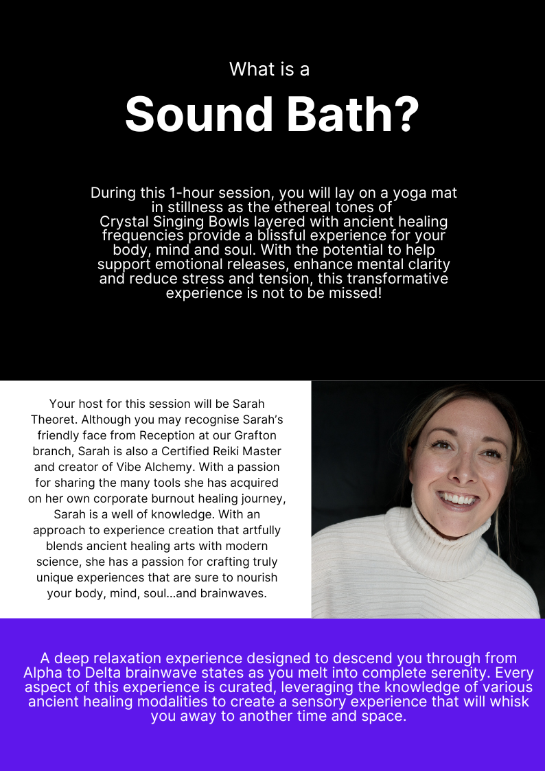 The Sound Bath Experience collaboration between Vibe Alchemy and Float Culture Auckland