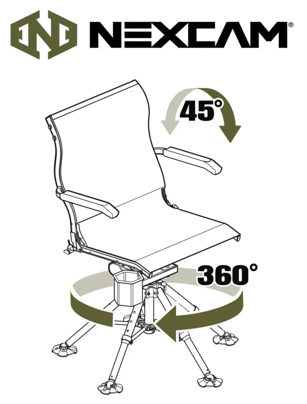 NEXCAM® AXIS SG 360 ROCKER Chair | Broadside Outdoors