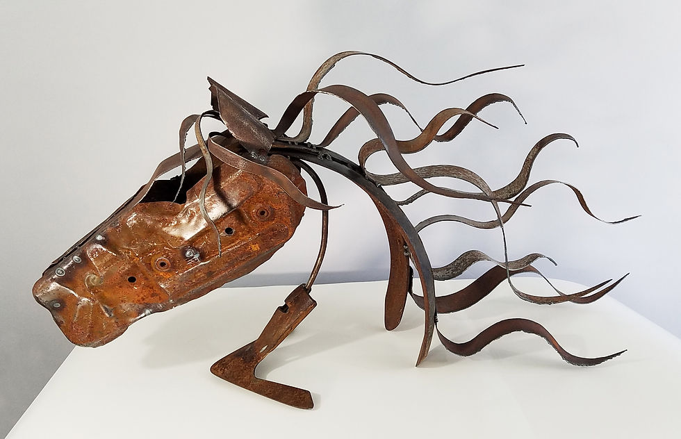 Reclaimed Steel Sculpture