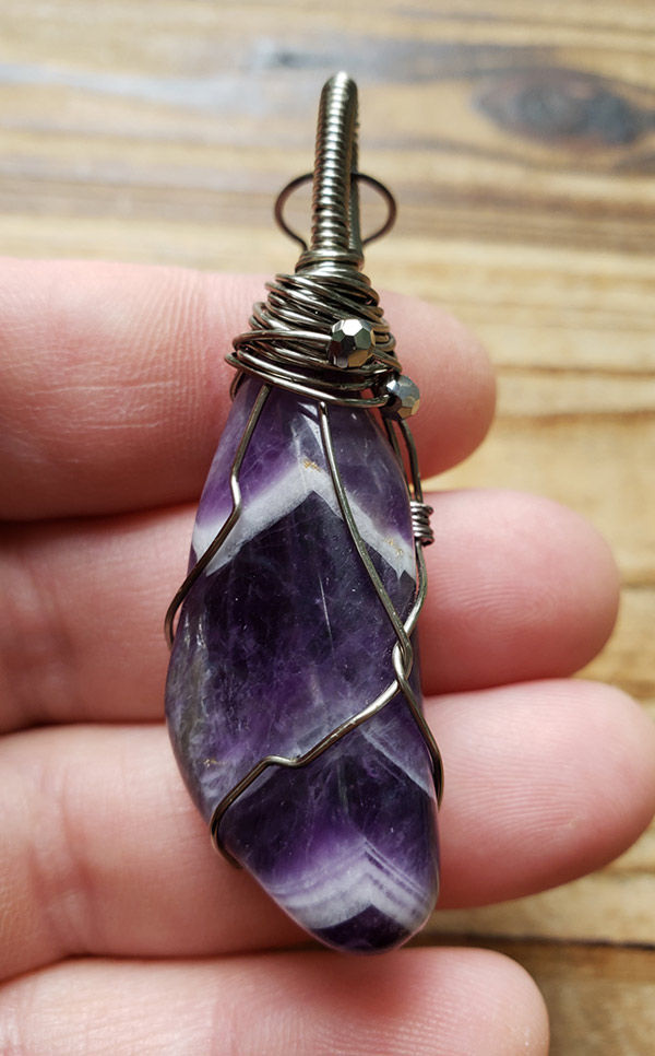 Thumbnail: Amethyst Chevron Pendant