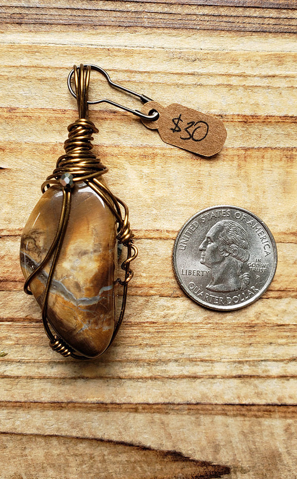 Thumbnail: Agate Wire Wrapped Pendant