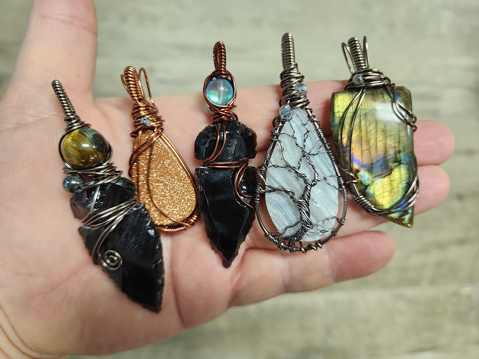WIRE WRAPPED PENDANT