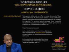 IMMIGRATION - adaptation, intégration