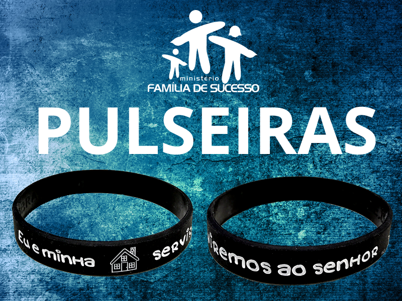 Miniatura: Pulseira de Silicone - Eu e minha casa serviremos ao Senhor