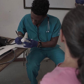 Member doing patient intake