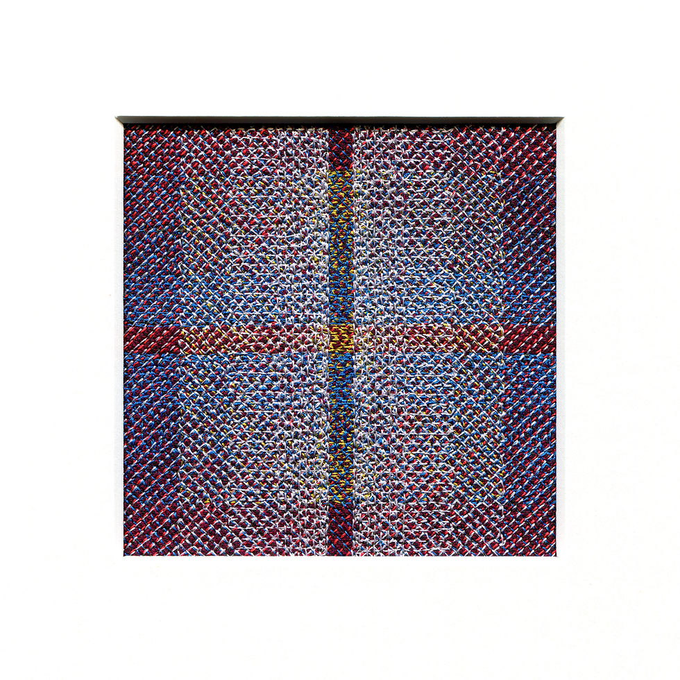 Thumbnail: contemporary fine art, small scale textile art for sale