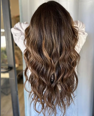 Long brown wavy hair