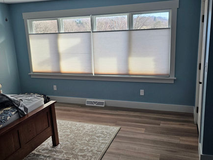 Light Filtering Top-Down, Bottom-up Cellular Shades provide privacy and excellent light control