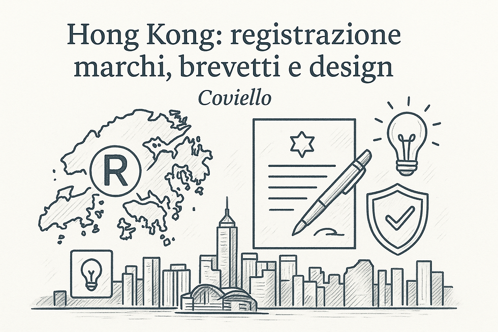 Hong Kong: registrazione marchi, brevetti e design | Coviello