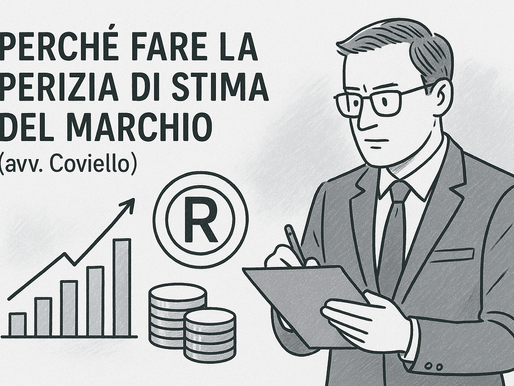 Perché fare la perizia di stima del marchio (avv. Coviello)